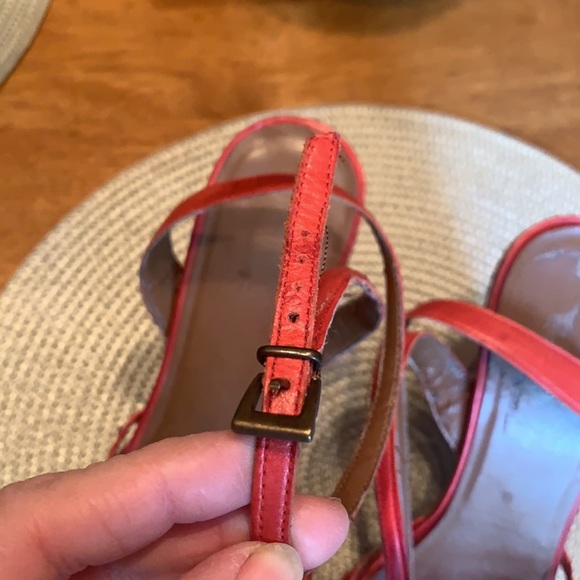 Carlos by Carlos Santana red espadrille platform heels - Picture 7 of 7